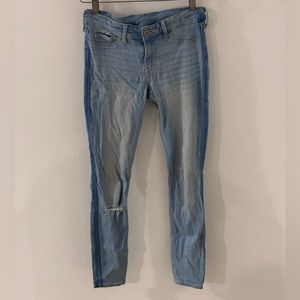 Hollister low rise skinny blue